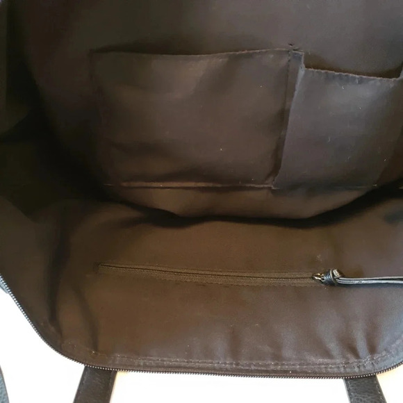 Botkier  New York Large Black Polyester/Vegan Leather Trim Tote Bag. - Picture 7 of 10